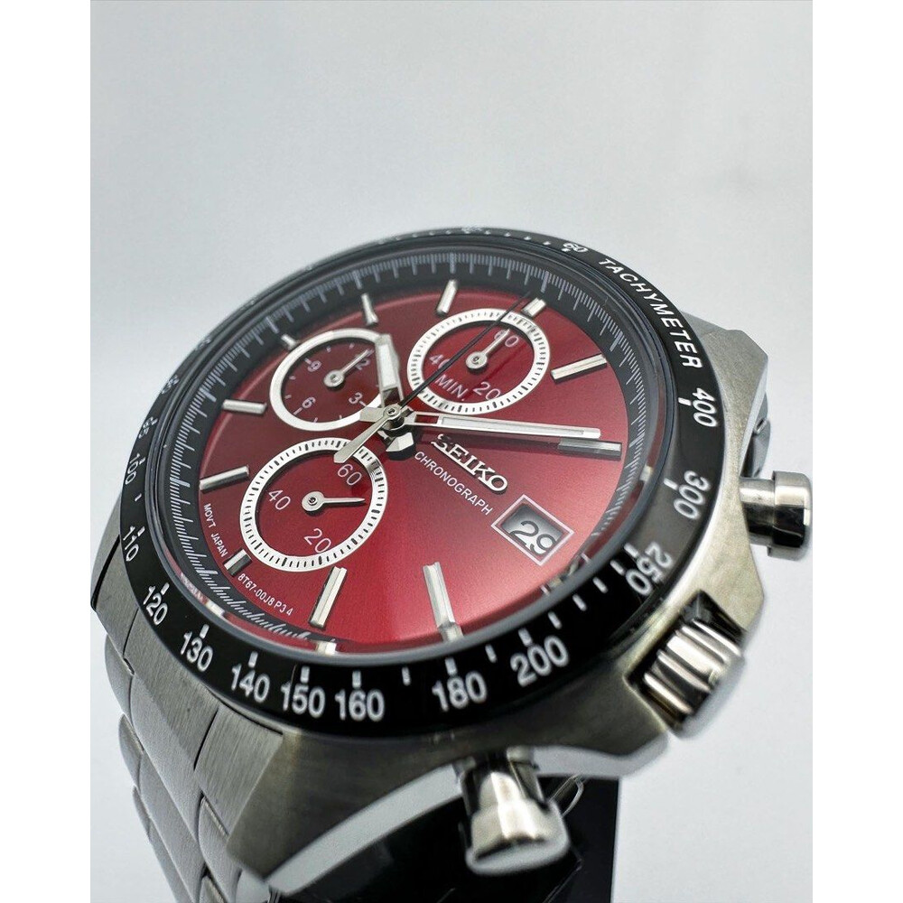 Custom Seiko Mod • VK67 Red Mecha • 39mm - E&S Watches